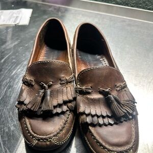 Johnston & Murphy Dark Brown Tassel Loafers